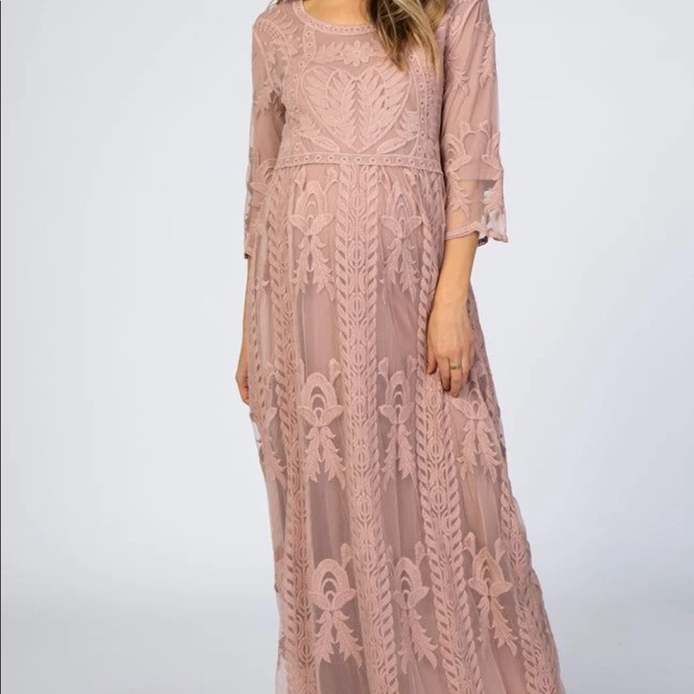 Pink Blush by orange creek maternity dress